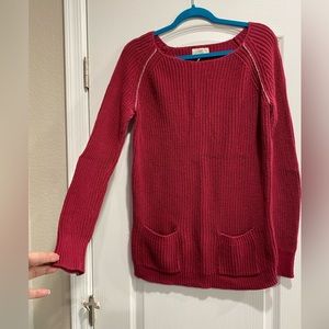 THE LOFT MED (SILVER THREAD)SWEATER (H)